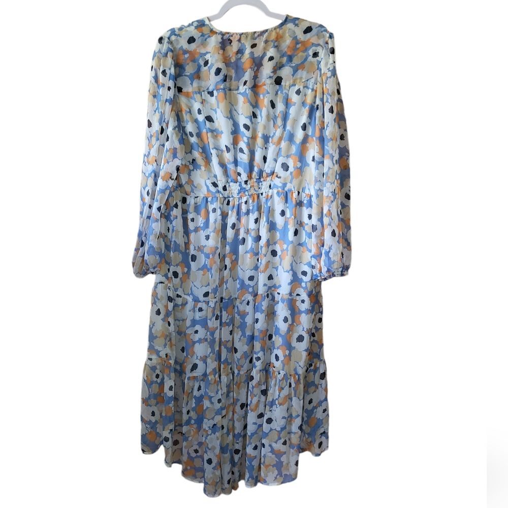 Joie Floral High Low Limited Edition Tired Long Sleeve Dress - Picture 4 of 6
